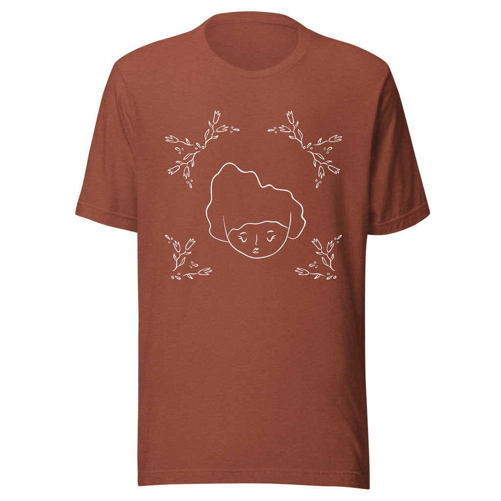 Figure with Tulips / Unisex t-shirt