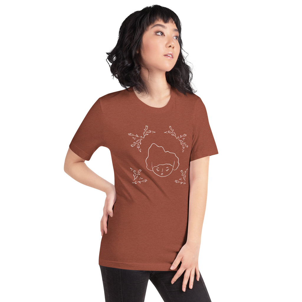 Figure with Tulips / Unisex t-shirt