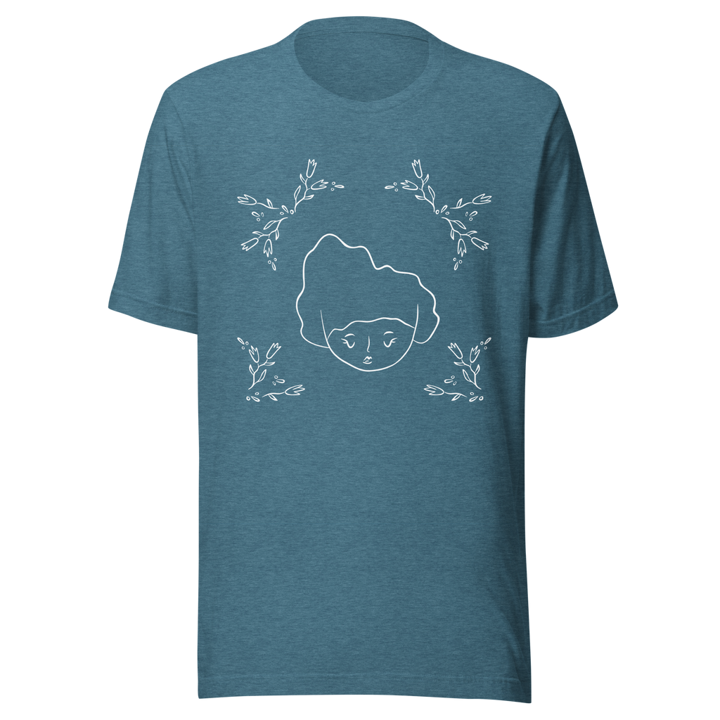 Figure with Tulips / Unisex t-shirt