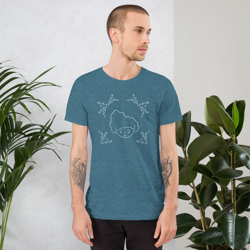 Figure with Tulips / Unisex t-shirt