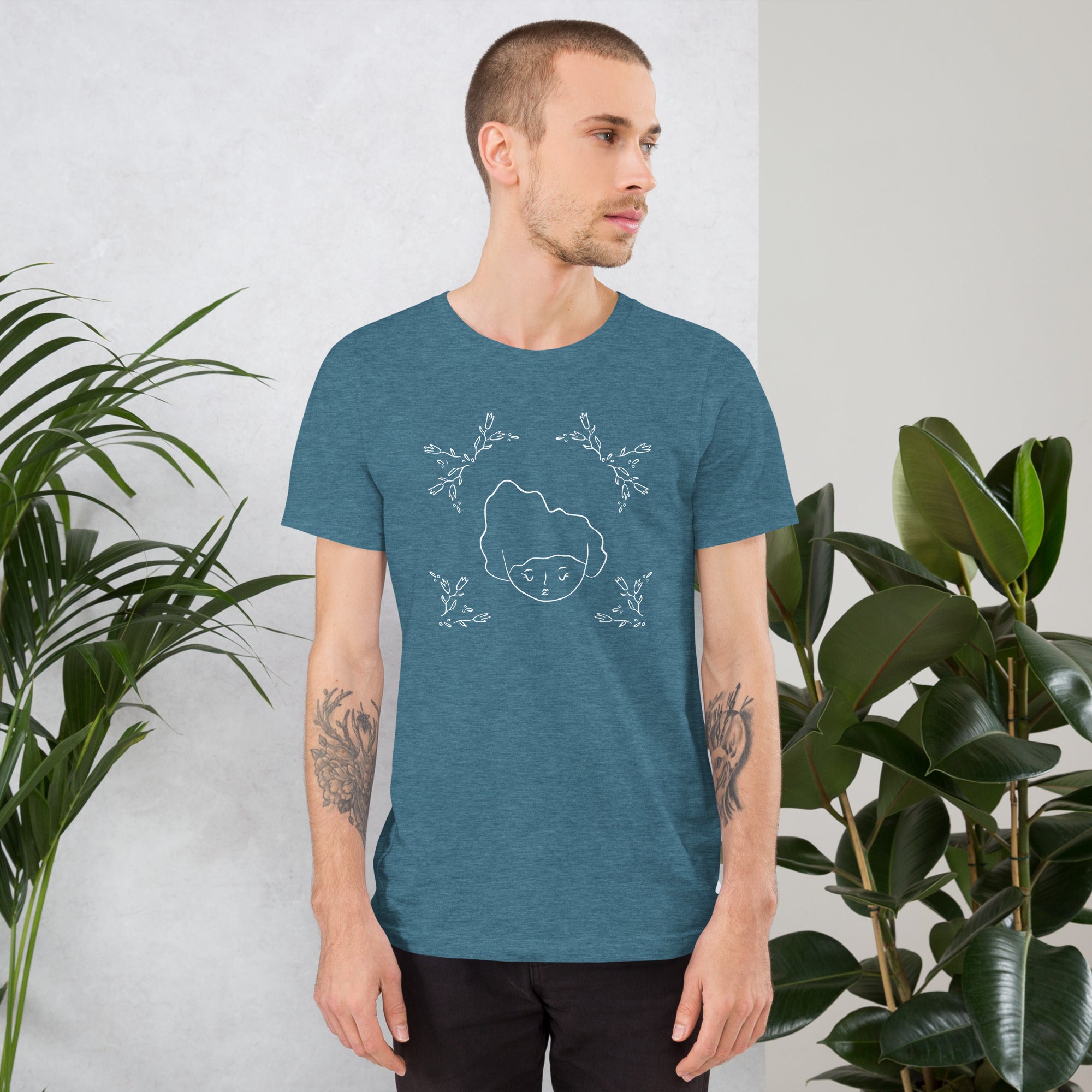 Figure with Tulips / Unisex t-shirt