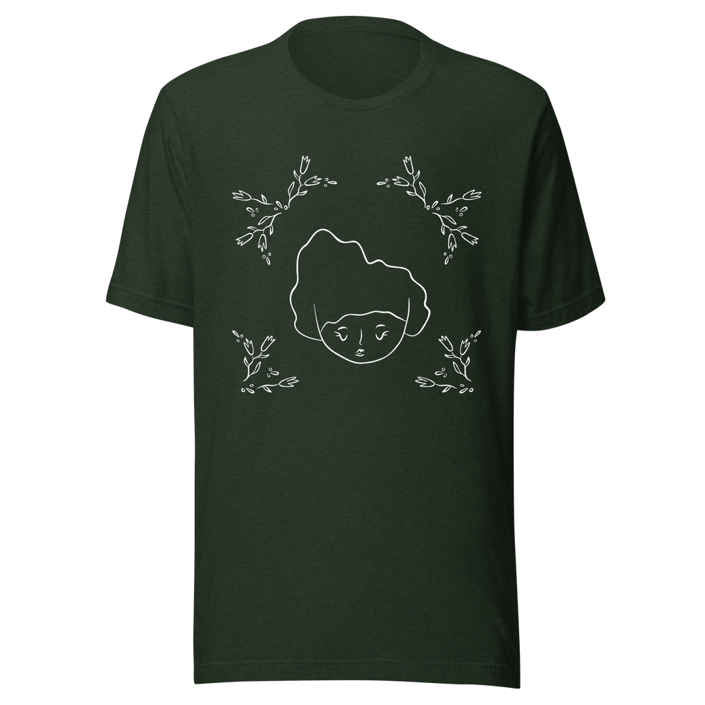 Figure with Tulips / Unisex t-shirt