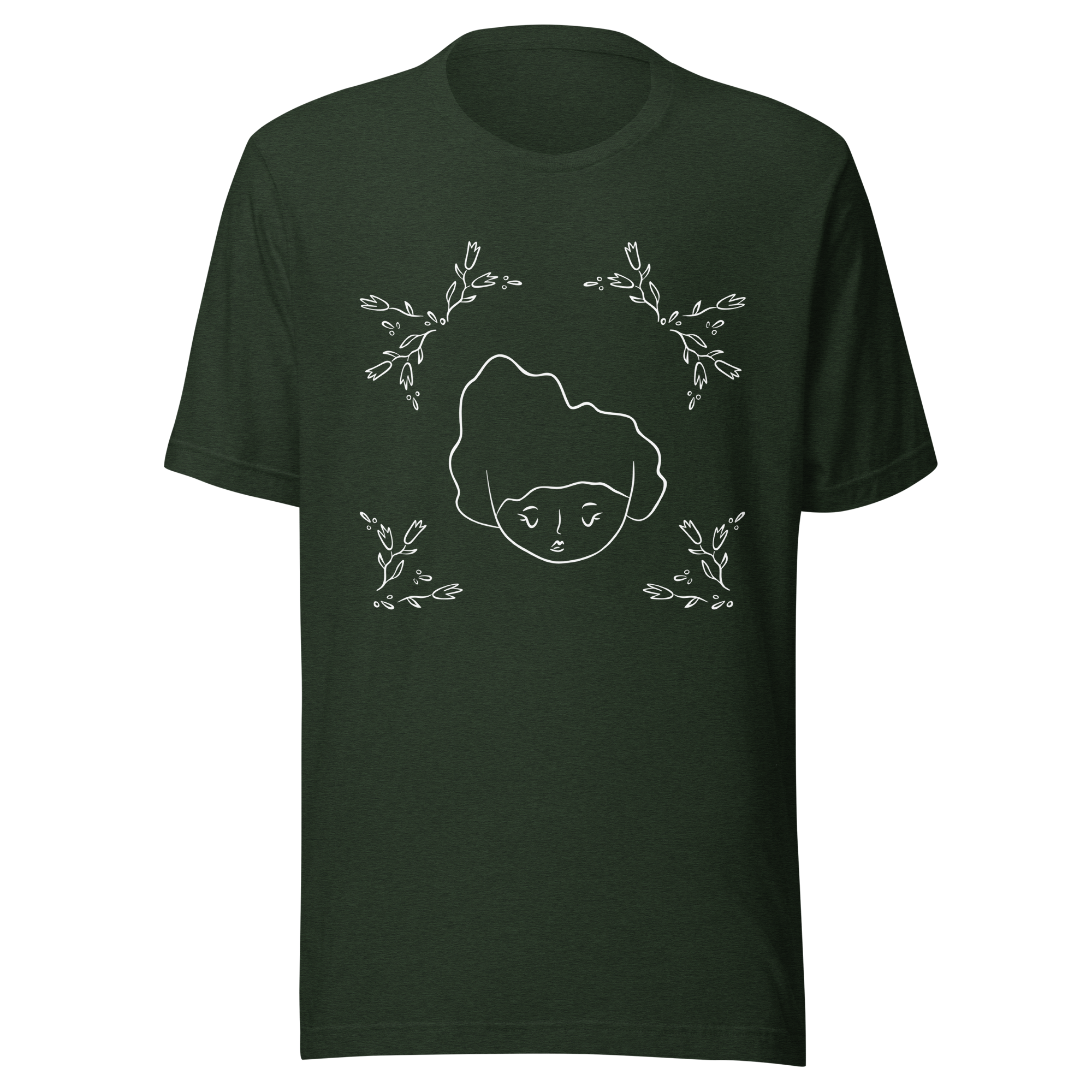 Figure with Tulips / Unisex t-shirt