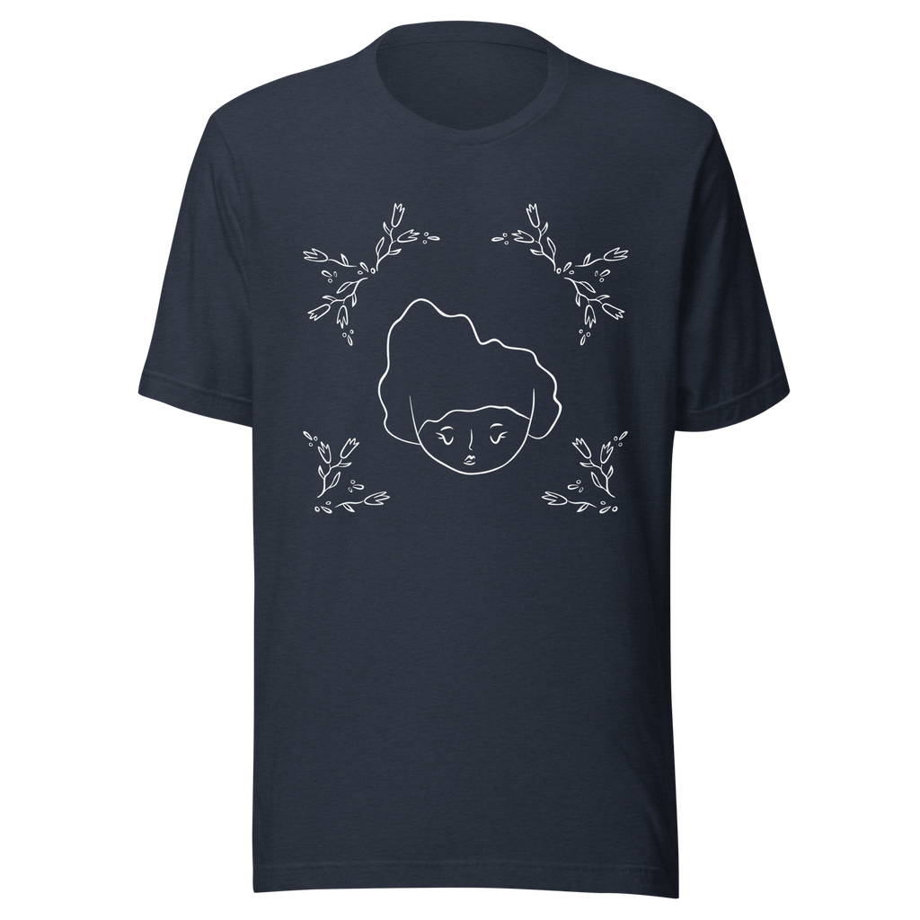 Figure with Tulips / Unisex t-shirt